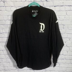 Disney Parks Disneyland Resort Spirit Jersey Sweatshirt Black Spellout S Casual